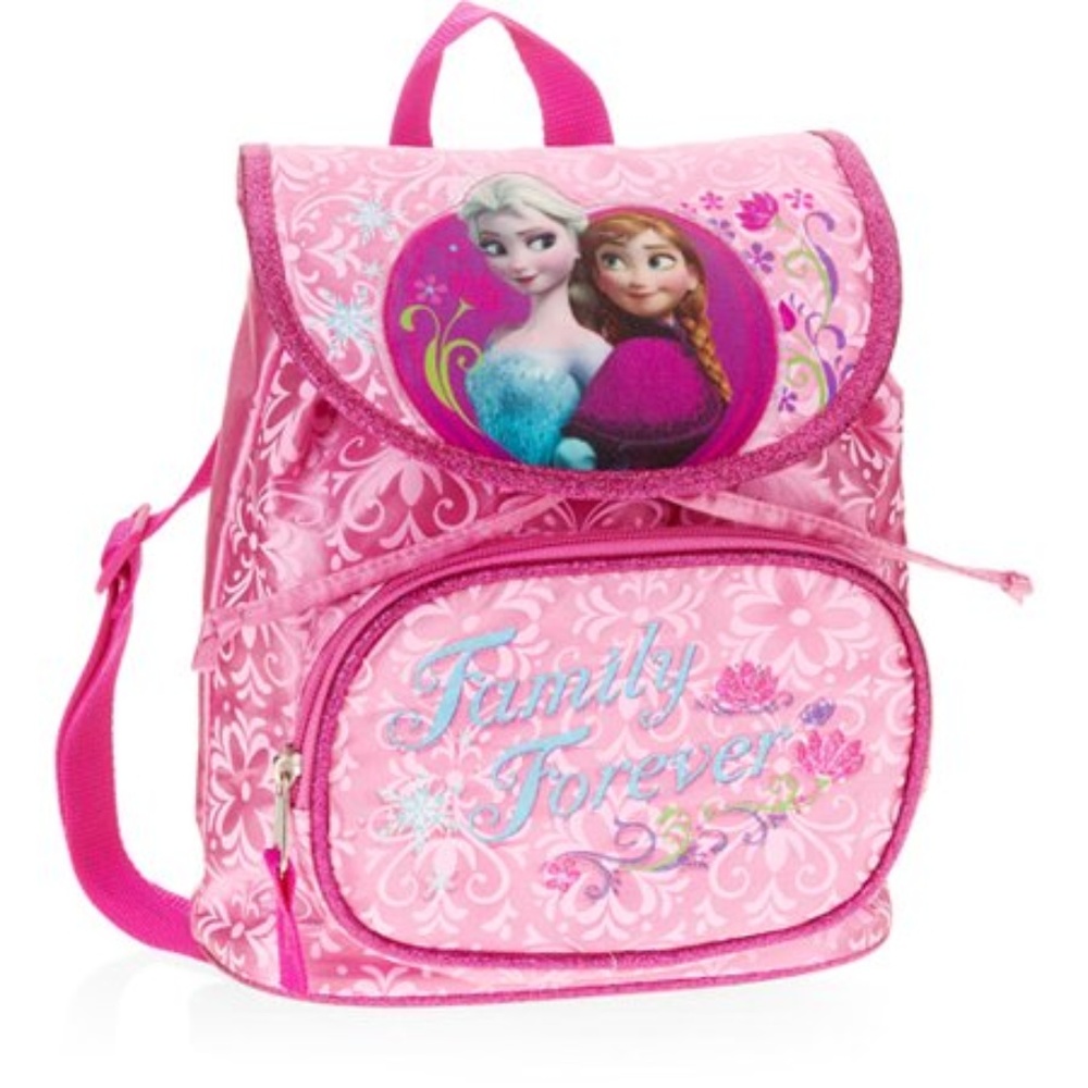 Disney Frozen Flap Over Drawstring Backpack